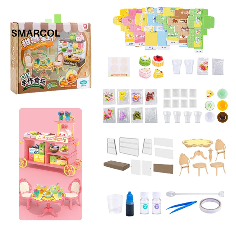 ชุดของเล่นทำขนมจำลอง จี้สร้อยคอ DIY สำหรับเด็ก