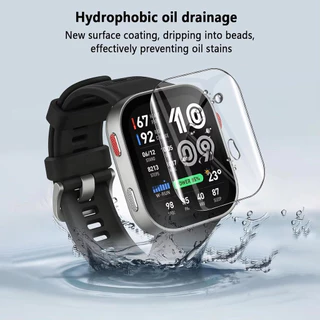 Hydrgoel ฟิล์มสําหรับ Amazfit Bip Max ป้องกันหน้าจอสําหรับ amazfit bip max ฟิล์มป้องกันนุ่มอุปกรณ์เสริม