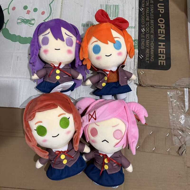C Doki Doki Literature Club DDLC Plush Sayori Yuri Natsuki Monika Soft Stuffed Doll Anime Plushie F