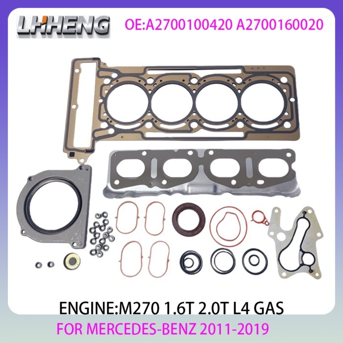 M270 Engine gasket kit For MERCEDES-BENZ W176 W242 W205 S205 C117 X117 X156 W447 1.6L 2.0L 1.6 2.0