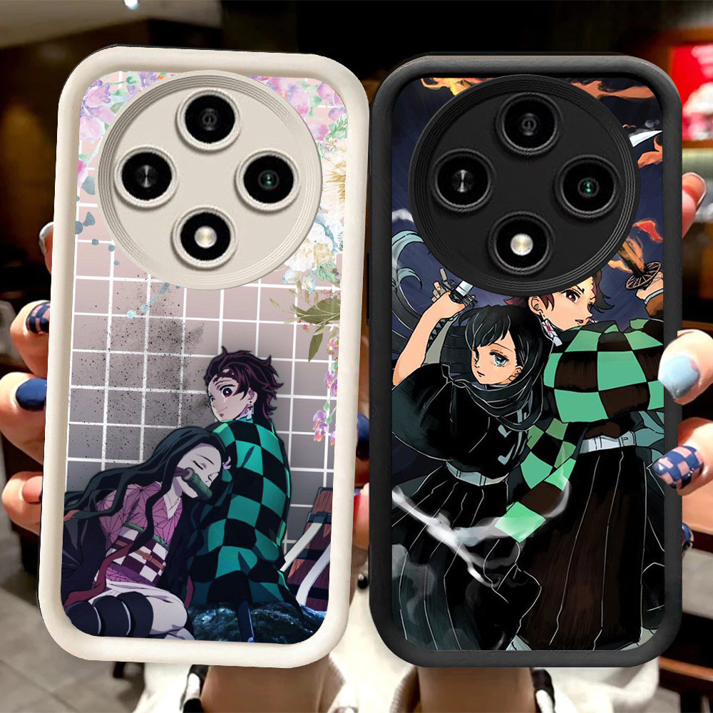 R63 Demon SlayerปลอกสําหรับXiaomi Redmi POCO C61 X3 C75 14C A3 A3X X7 Pro 5Gสีดําและสีขาว