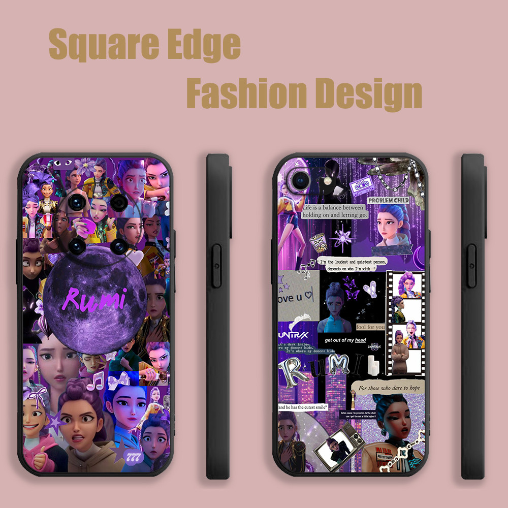 ปลอกสําหรับ OPPO A53 Reno6z 6 Lite A78 A98 5G A3 Pro Reno 8t 4G kpop นักล่าปีศาจ rumi ความงามสีชมพู 