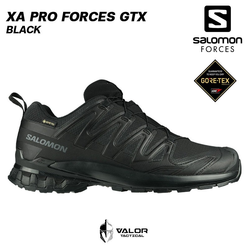 ♞Salomon - XA PRO Forces GTX [Black] รองเท้าเดินป่า ปีนเขา วิ่งเทรล ข้อสั้น ลุยน้ำลุยโคลน ใส่ได้ทั้