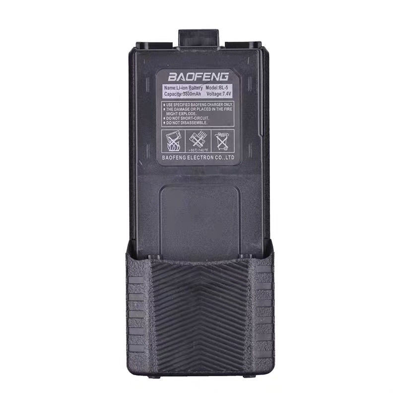 Baofeng UV5R อินเตอร์คอมแบตเตอรี่ baofeng bf-uv5r แบตเตอรี่ขยายความจุขนาดใหญ่ลิเธียมแบตเตอรี่ 3800m