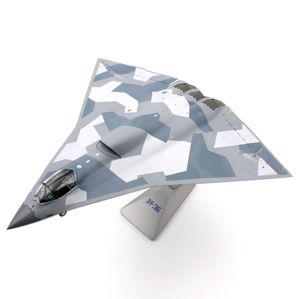 AF1 China J-36 Sixth Generation Stealth Fighter J36 โมเดลเครื่องบินจําลองของสะสมทหาร 1/72