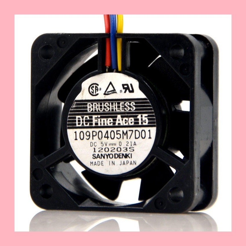 Original SANYO SANYO 109P0405M7D01 5V 0.21 4CM 4015 3 สายพัดลมระบายความร้อน