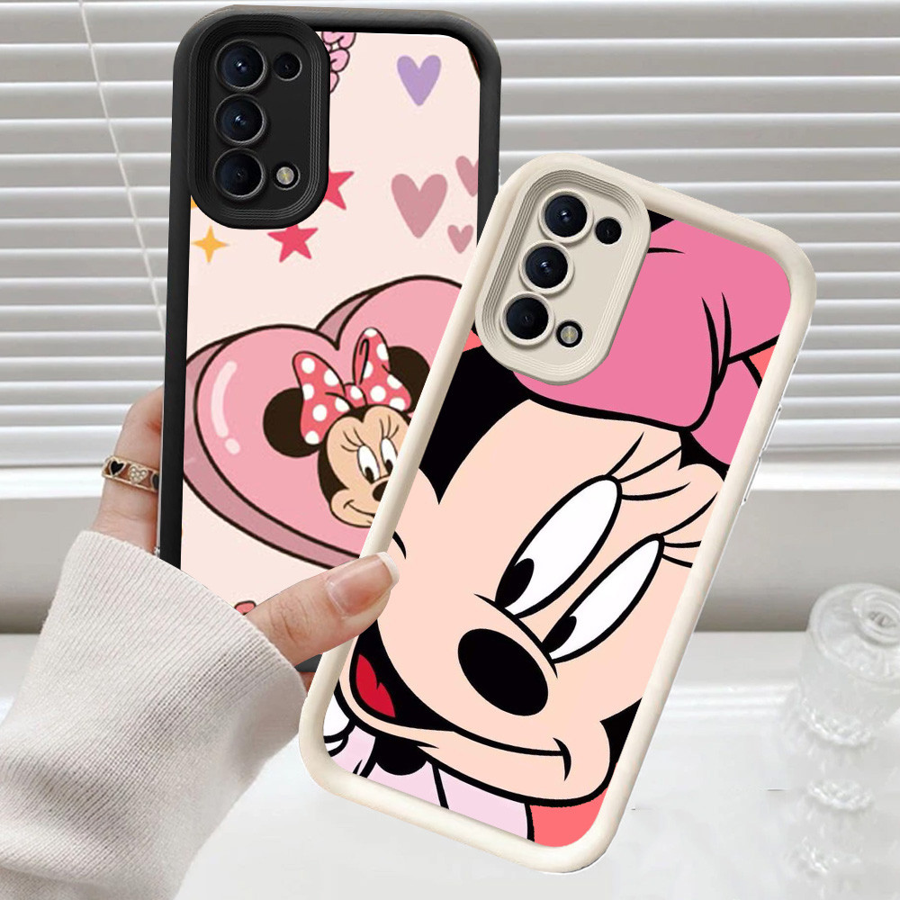 CH70 Minnie Mouse Soft Casing สําหรับ OPPO F19 A72 A95 A92 F19s A52 เคสป้องกัน