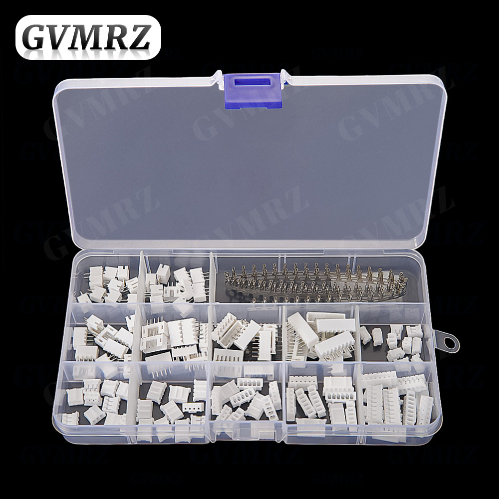 220PCS PH2.0 JST ชายหญิงปลั๊กซ็อกเก็ต PH 2.0 มม.ชุดขั้วต่อตรง Pin Terminals 2P 3P 4P 5P 6P 8P Pitch 