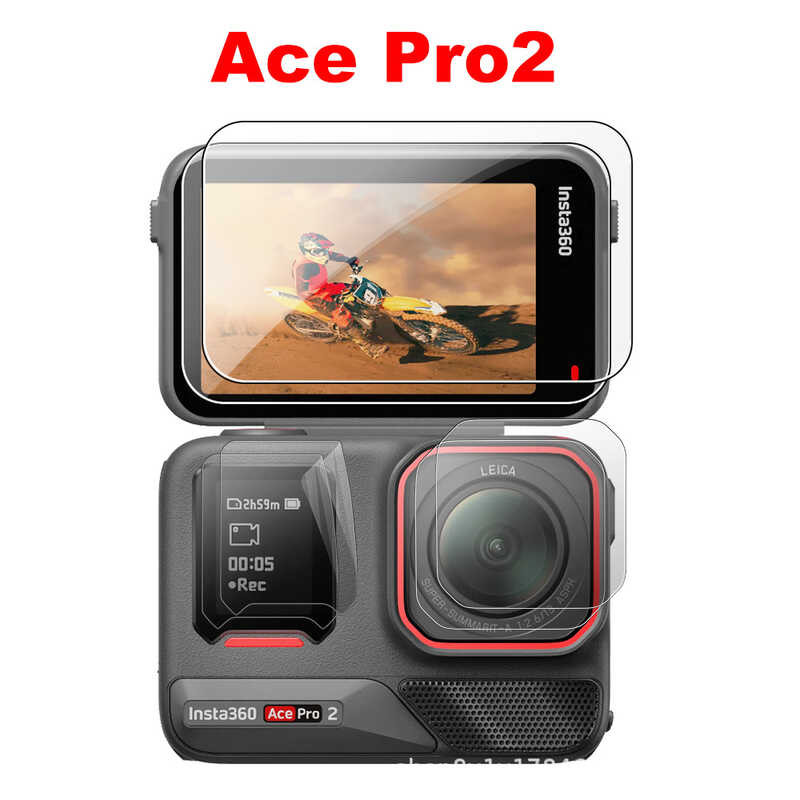 เหมาะสําหรับ Shadow Stone Insta360 Ace Pro2 HD ฟิล์มกันรอยหน้าจอฟิล์มป้องกันอุปกรณ์เสริม