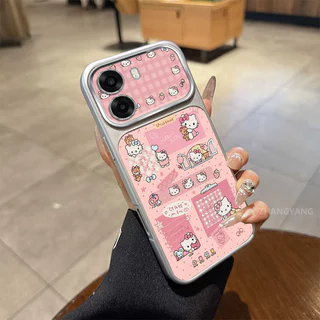 สําหรับ OPPO A6T 4G A6T 5G A6T Pro 4G A6C 4G หน้าต่างขนาดใหญ่ Matte ขั้นสูงเคสโทรศัพท์ความงามผีเสื้อที่มีสีสันและแมวน่ารักออกแบบใหม่รูปแบบ ‌