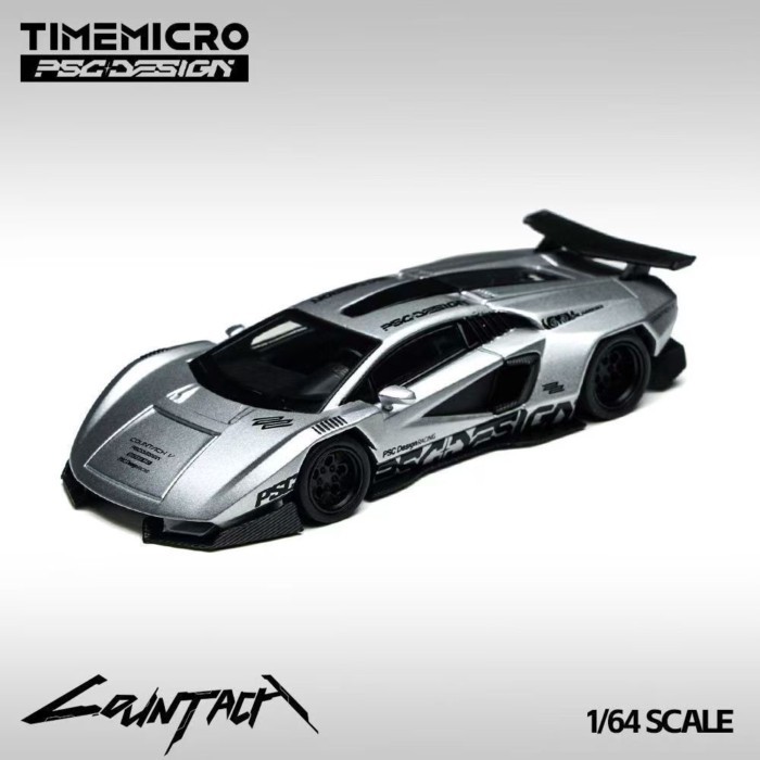 คลังสินค้าพร้อม TM x PSC 1: 64 Contash V Silver Bullet Alloy Collection Car Model Collection เครื่อง