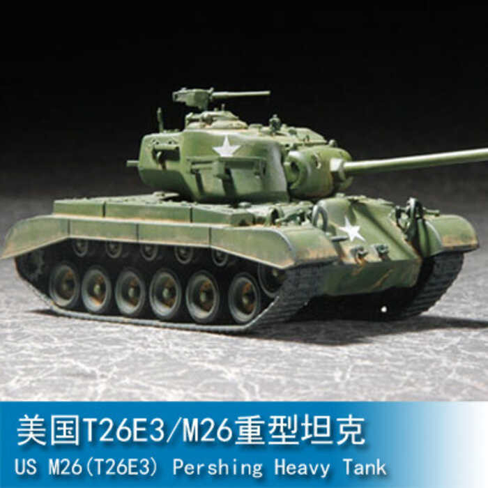 รถถังหนักอเมริกัน T26E3/M26 ขนาด 1/72 รุ่น TRUMPETER 07264