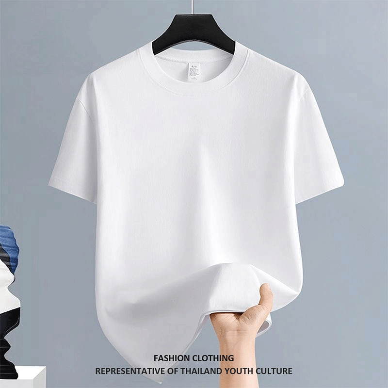 สตรีทแฟชั่น t-shirt OVERSIZE ผู้ชาย สีดําแขนสั้น ลายการ์ตูน FASHION COOL คอกลม CASUAL สีขาว-ดำ เสื้อยืดผู้ชาย - รูปที่ 6