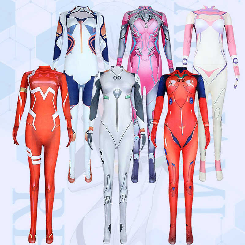 ชุดบอดี้สูท Jumpsuit สำหรับคอสเพลย์ Evangelion, DVA, และ Daji
