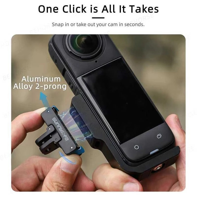 ขายึดรูปตัว L สำหรับ Insta360 X5/X4 พร้อมอะแดปเตอร์แม่เหล็ก thumbnail 3