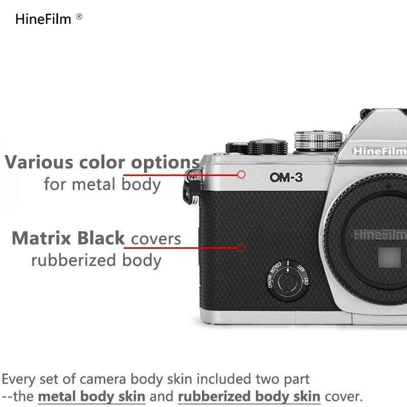▥ Hinefilm ผิวสําหรับ Om3 กล้องรูปลอกผิว OM 3 สําหรับ Olympus Om-3 กล้อง Protector สติกเกอร์ Om