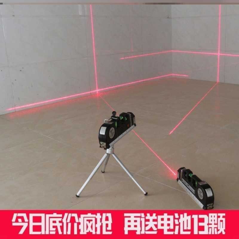 เยอรมัน Spirit Level เลเซอร์อินฟราเรด Spirit Level เทป Multi-Function Spirit Level Cross Line Castin