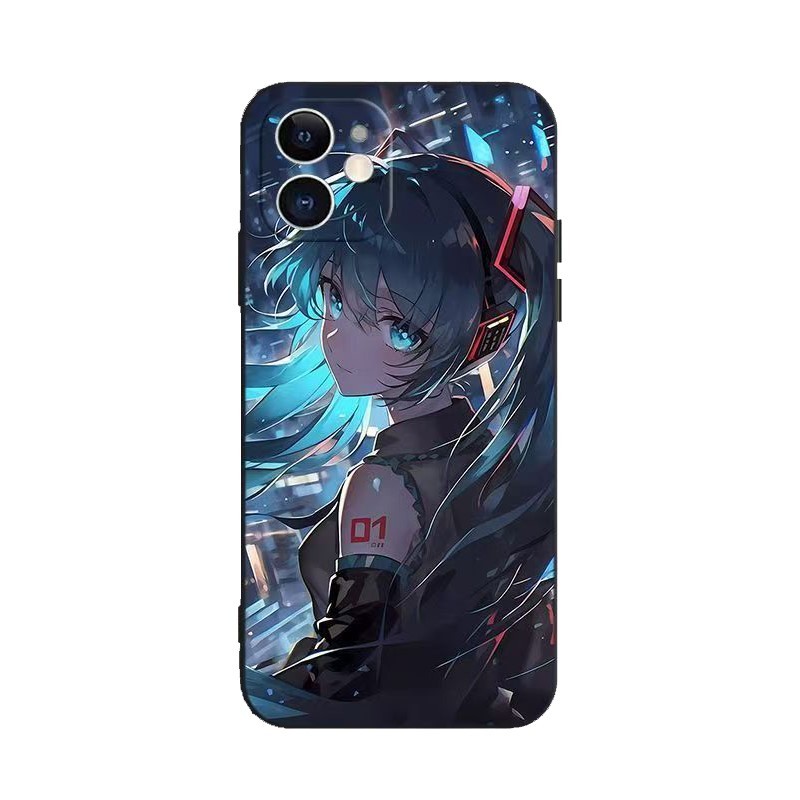 สําหรับ Nubia Focus 2 Red Magic 11 10 Air 9 9S 8 8S 5S 6S 6R 7 7S Pro Plus + 5G TH1 สีดํานุ่มเคสโทรศัพท์สาวHatsune Miku - รูปที่ 2
