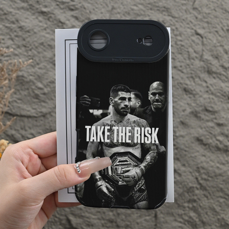 (สต๊อกสินค้าในพื้นที่) Ilia Topuria Take The Risk เคสโทรศัพท์กันกระแทกป้องกัน Matte Hard Shell สําหร