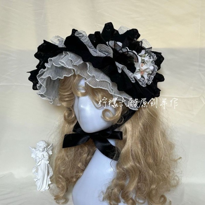 Lolita Flat Hat bnt Gothic Style Lolita Headwear/ocnm