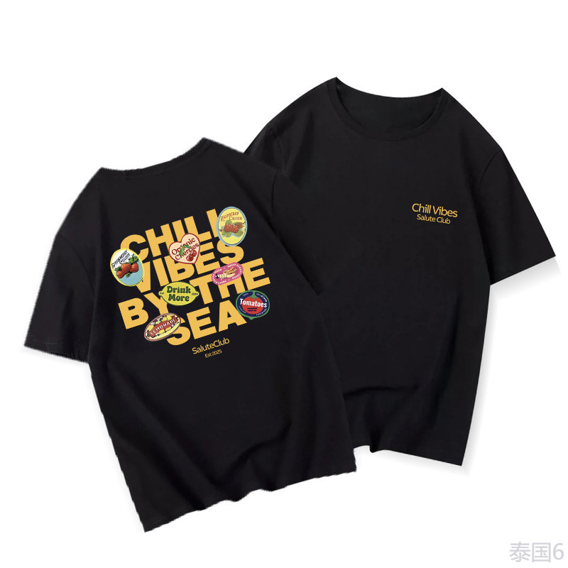 COD (จัดส่งในกรุงเทพฯ) MAO Shop 100%纯棉女式T恤时尚可爱夏季宽大短袖T恤