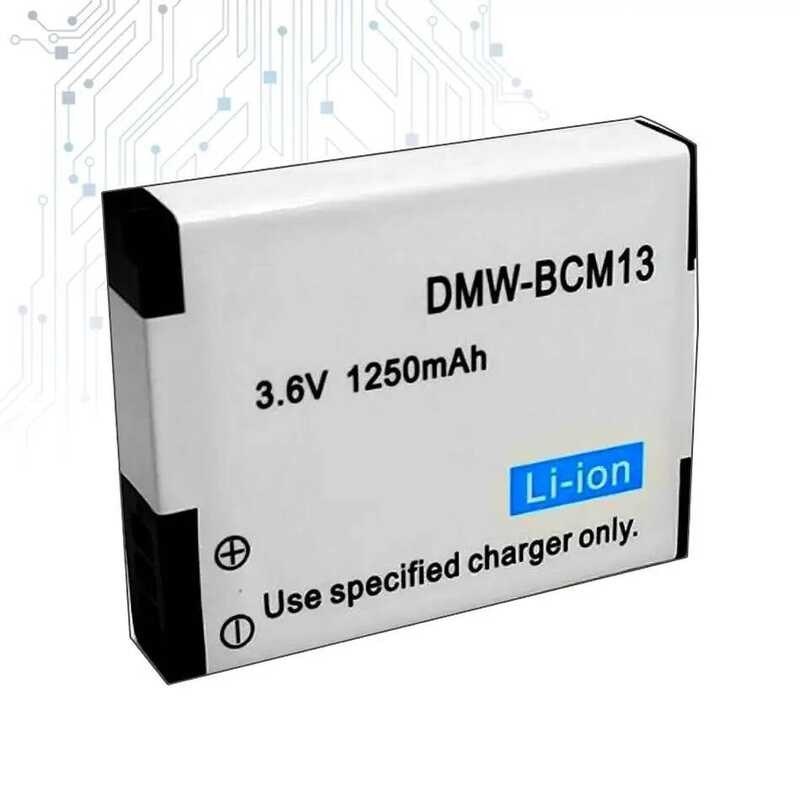 Battery for Panasonic Lumix DC-TS7 DMC-GH3 DMC-FT5 DMC-ZS30 DMW-BCM13 1250mAh