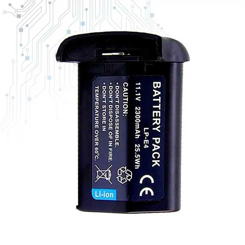 Battery for Canon EOS-1Ds Mark Ⅲ IV 1DX 1Ds3 1D3 1D4 Mark IV, EOS 1D C EOS 1D X LP-E4 2300mAh