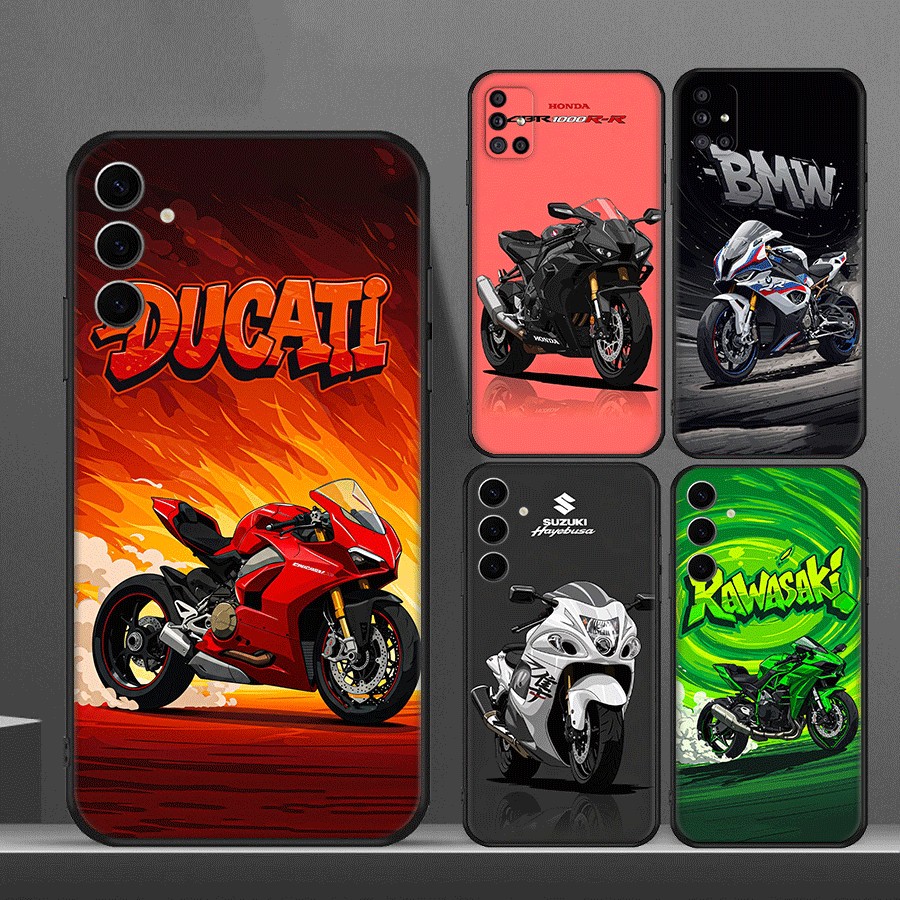 SAMSUNG Y-14Coolรถจักรยานยนต์รถสปอร์ตสําหรับSamsung S6 S7 Edge S8 S9 Plus S10 S10Eเคสโทรศัพท์TPUซิลิ