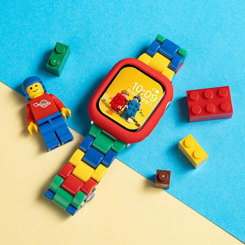 เหมาะสําหรับสายนาฬิกา Apple s10 iWatch9 Lego Color Matching Resin watch Color SE Summer