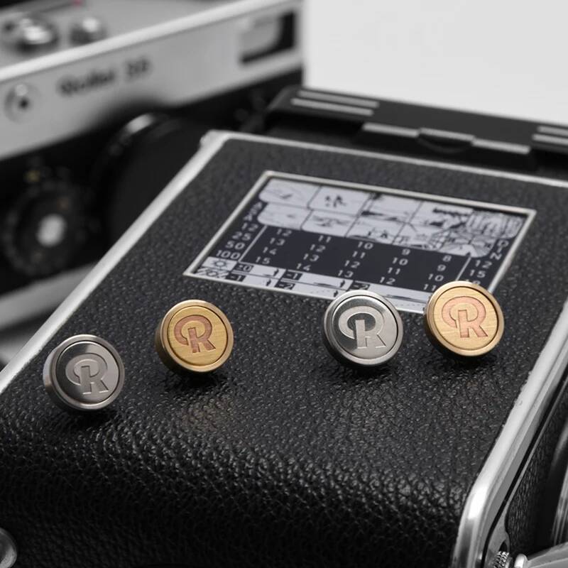 Roadfisher กล้องปกป้องฝาครอบหมวกโลหะชัตเตอร์ปุ่มสําหรับ Rolleiflex 3.5E 2.8E 3.5F 2.8F Rollei35 35T 