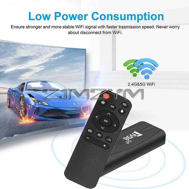 ▥ Tv98 Mini TV Stick 4K Hdสมาร์ทandroid 12 สตรีมมิ่งmedia Player Set Top Box 8Gb 16Gb 128Gbตัวเ
