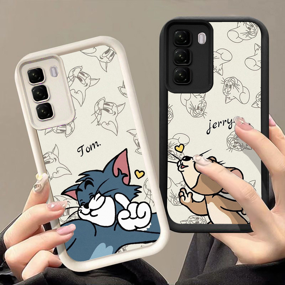 เคสสําหรับ Infinix HOT Note 60 60i 50X 50i 50 50 50S Pro Plus 5G Q-79 คู่เมาส์แมว