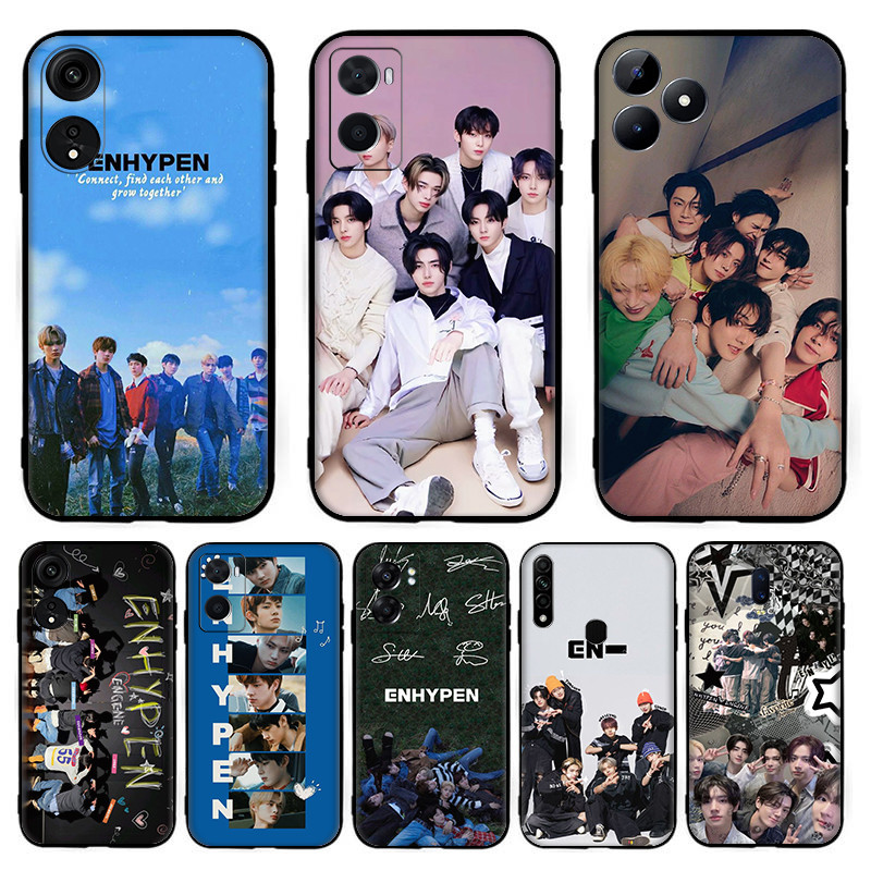 W[15] Enhypen South boy band สําหรับ OPPO A57E A58 A58X A59F1s A60 A74 A76 A77F3 A78 A79 TPU ซิลิโคน