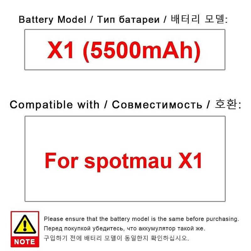 Battery X1 5500mAh For spotmau X1