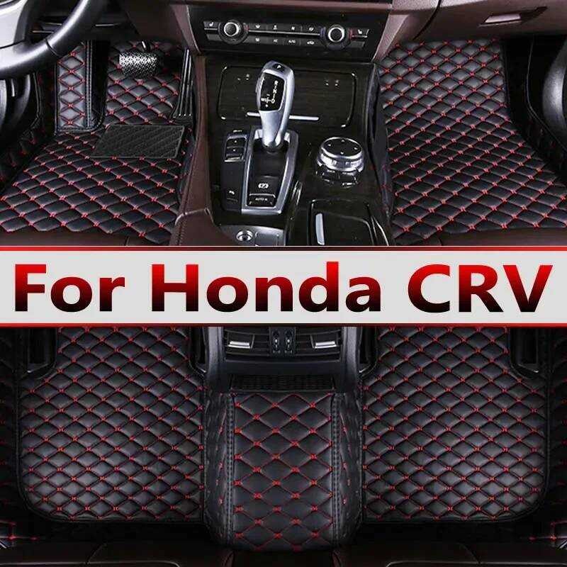 รถสําหรับ Honda CRV CR-V Hybrid RT5–RT6 RW1–RW8 201-2023 5 ที่นั่ง Auto ภายในทนทานพรมหนัง