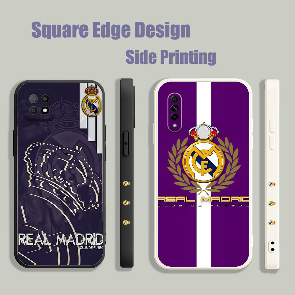 SAMSUNG สําหรับSamsung A52S 5G A01 A02 (EU) A20/A30 A30S A50S A53 5G A32 4GReal Madrid Fcโลโก้KMJ85 