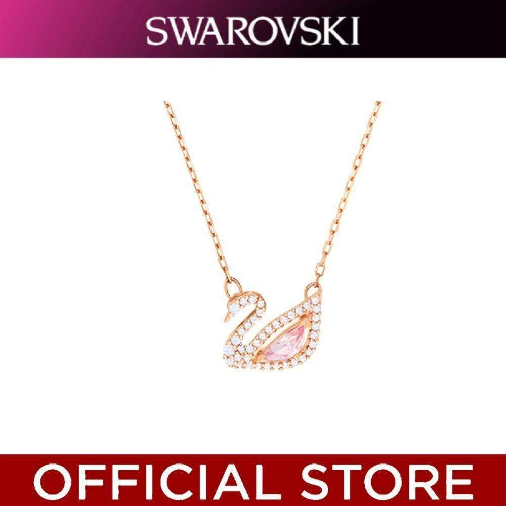 【100% Genuine】Swarovski Dazzling Swan Necklace Women's Swan Pendant With Chain Women's Necklace