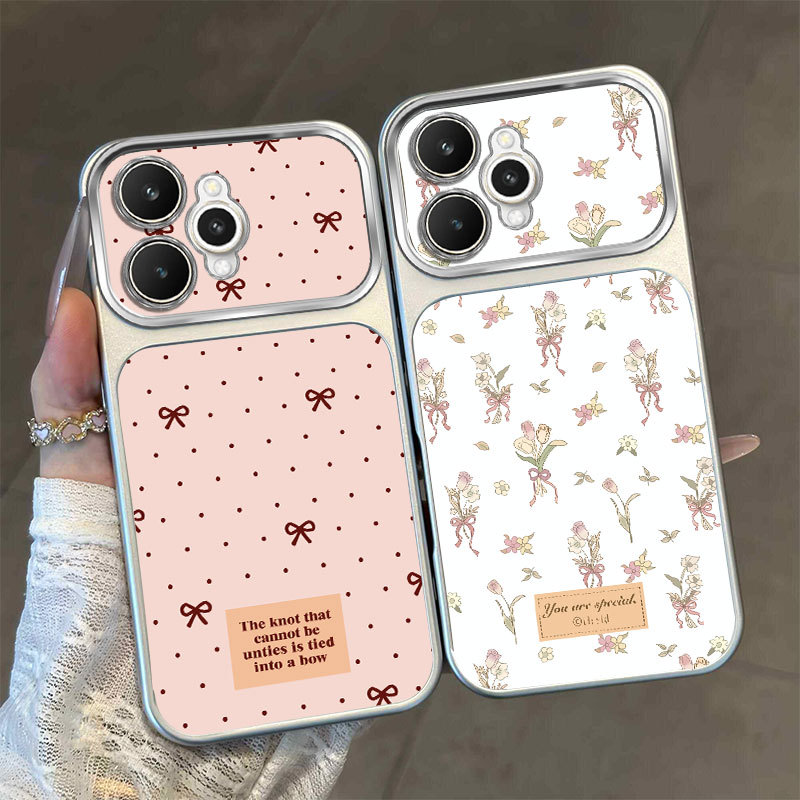 สําหรับRealme 15 5G 15 Pro 5G 15T 5Gหรูหราหน้าต่างขนาดใหญ่กันกระแทกความงามเคสโทรศัพท์ลายหัวใจน่ารัก