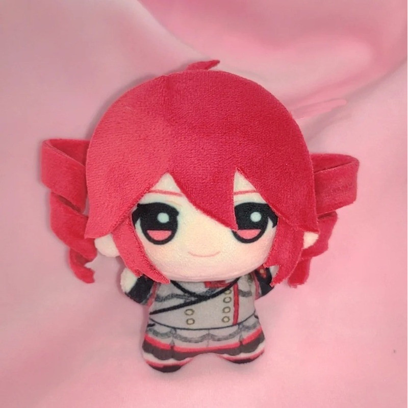 C 10Cm Kasane Teto Plush Doll Cute UTAU Anime Stuffed Toy Soft Cotton Doll Keychain Pendant Ornamen