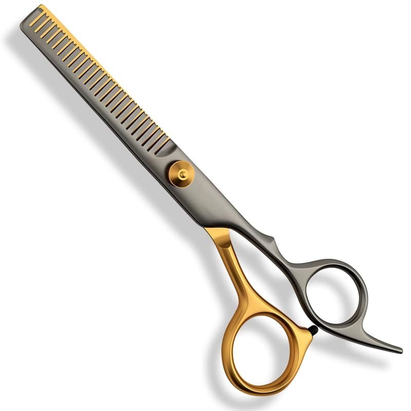 Professional Thinning กรรไกร 17 ซม.สแตนเลส 30% Reduction ปรับ Tension Pet Grooming กรรไกรสําหรับสุนัขแมว​