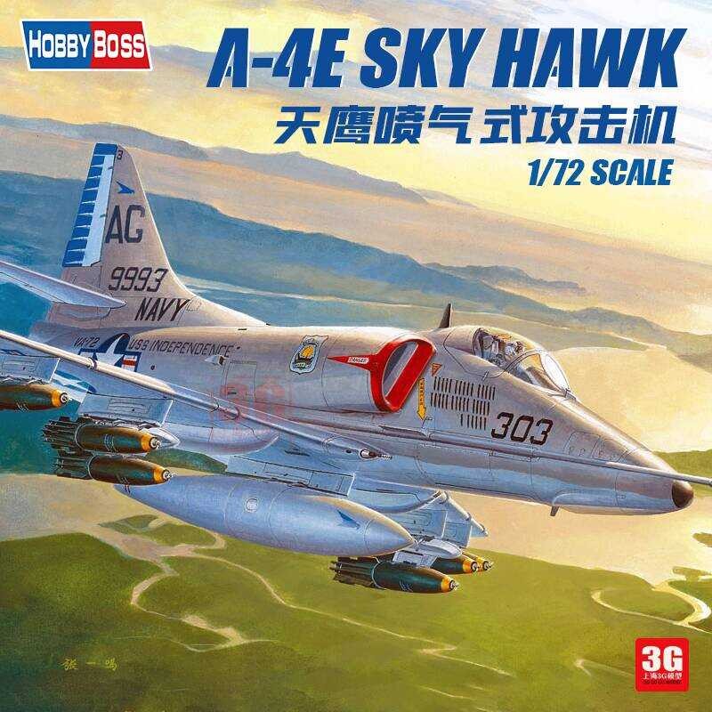 HOBBYBOSS 87254 เครื่องบินรบอเมริกัน A-4E Skyhawk ขนาด 1/72