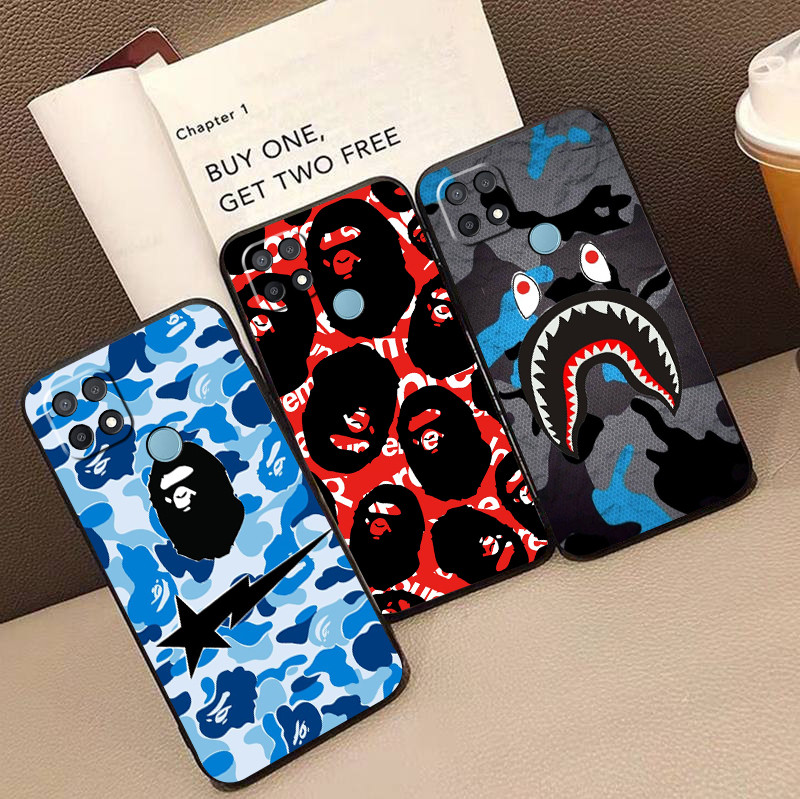 เคสสําหรับ OPPO A15 A15S SX3 bape เคสป้องกันโทรศัพท์มือถือเคสนิ่ม