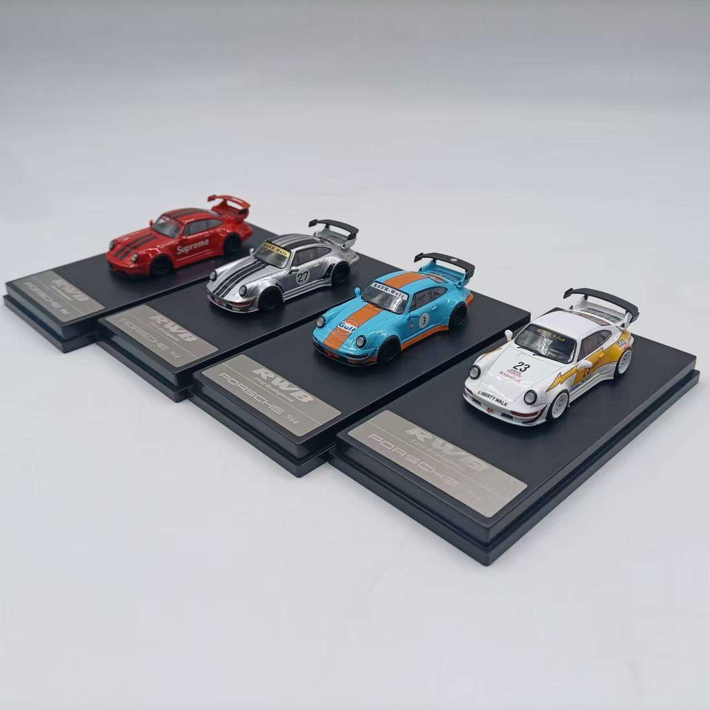 1: 64 WU รุ่น Porsche RWB 964 จําลองรถรุ่นยี่ห้อใหม่ผลิตภัณฑ์สําเร็จรูปคอลเลกชันเครื่องประดับ