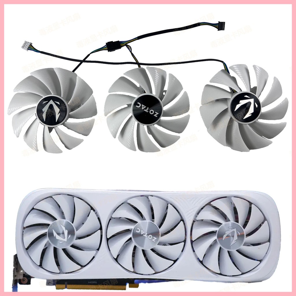 ZOTAC/Sotai RTX3090 30080ti 3080 3070ti AMP พัดลมการ์ดกราฟิกสีขาว GA92S2U