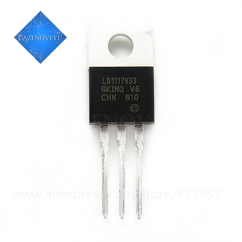 10 ชิ้น LD1117AV33 LD1117V33 LD1117 LDO เครื่องปรับแรงดันไฟฟ้า 3.3V 0.8A บวกใหม่ TO-220