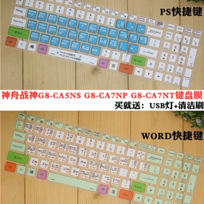 God of War G8-CA5NS G8-CA7NP G8-CA7NT Blue Sky NH77 17.3 นิ้วแป้นพิมพ์โน้ตบุ๊คป้องกันฟิล์ม WIN10 ปุ่