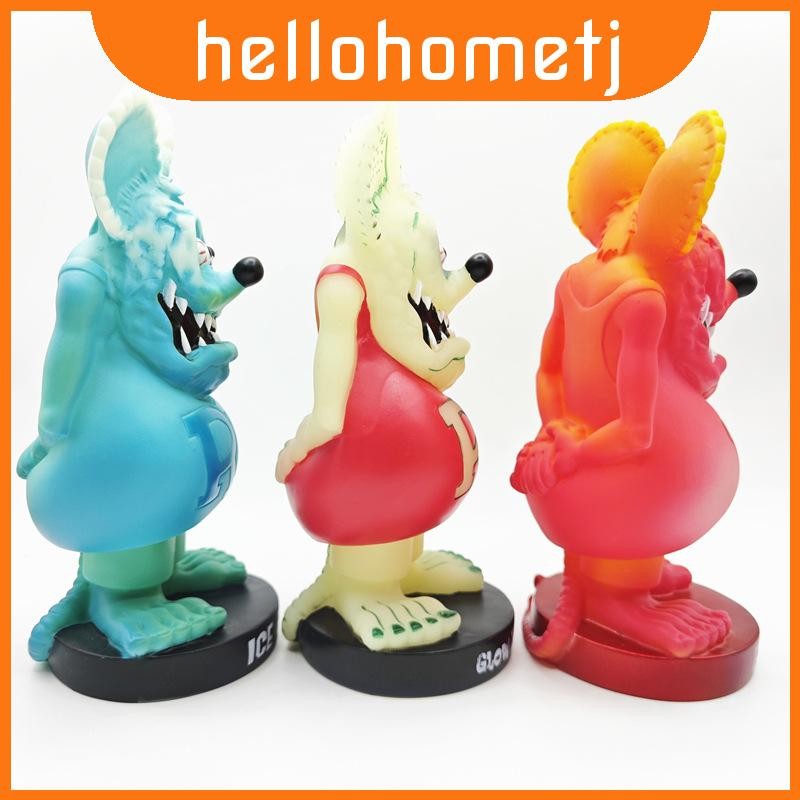 Fink Rat Funko Pvc Model Luminous Night Gradient Blue Dashboard Car Sculpture