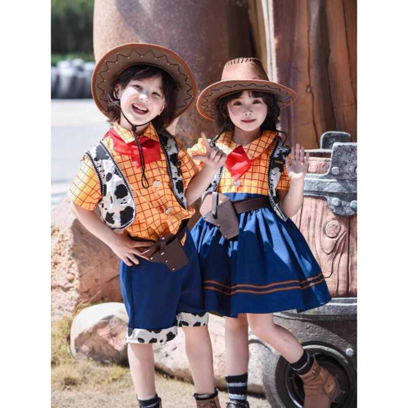 กระโปรงการ์ตูนเด็กผู้หญิง Woody จาก Toy Story สำหรับDisney Boys Dress Up