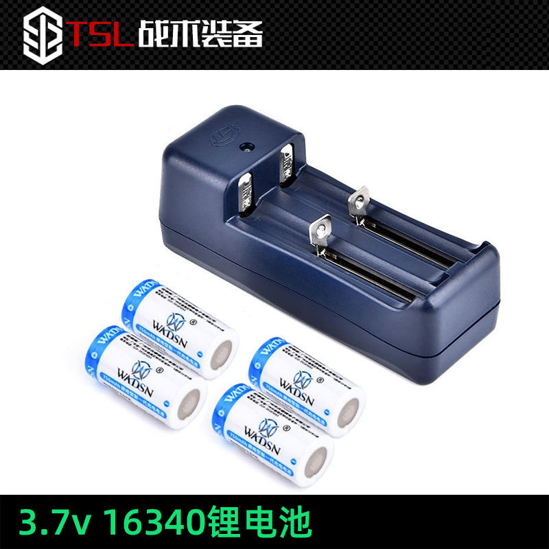 ตัวบ่งชี้เลเซอร์ PEQ15 16340 กล่องแบตเตอรี่ M600 เครื่องชาร์จแบตเตอรี่ลิเธียมเฉพาะ