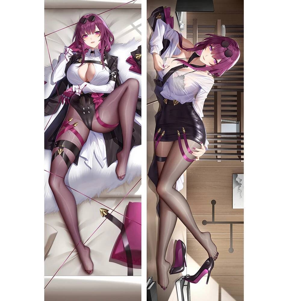 การ์ตูน Kafka Body Dakimakura หมอนอะนิเมะสองด้านพิมพ์ Honkai: Star Rail Kafka หมอนคอสเพลย์ Props